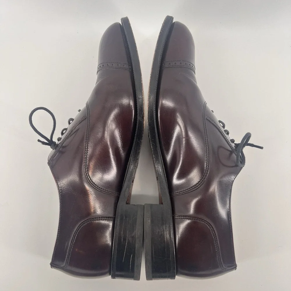 Florsheim Oxford‎ Mens Shoes Size 10D Burgundy Lexington Cap Toe 17067-05